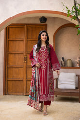 Viscous Embroidered Suit PR-465A