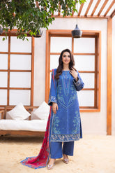 Viscous Embroidered Suit PR-466B