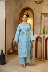 Viscous Embroidered Suit PR-463A