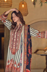 Unstitched Khaddar 3-Piece