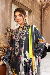 Embroidered Cotail 3-Piece Unstitch 40A