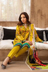 Embroidered Cotail 3-Piece Unstitch 40B