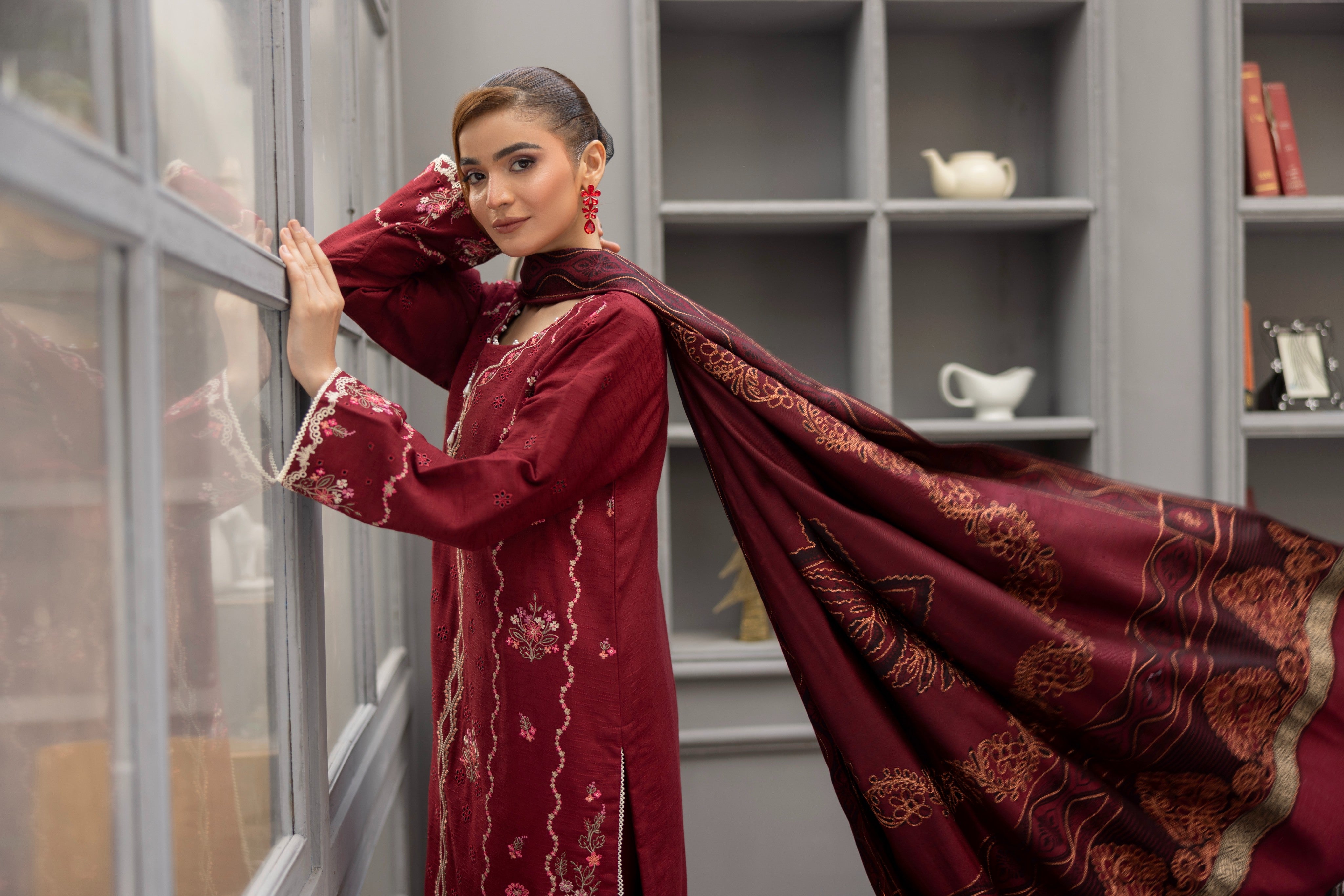 Marina Embroidered Suit PR-471