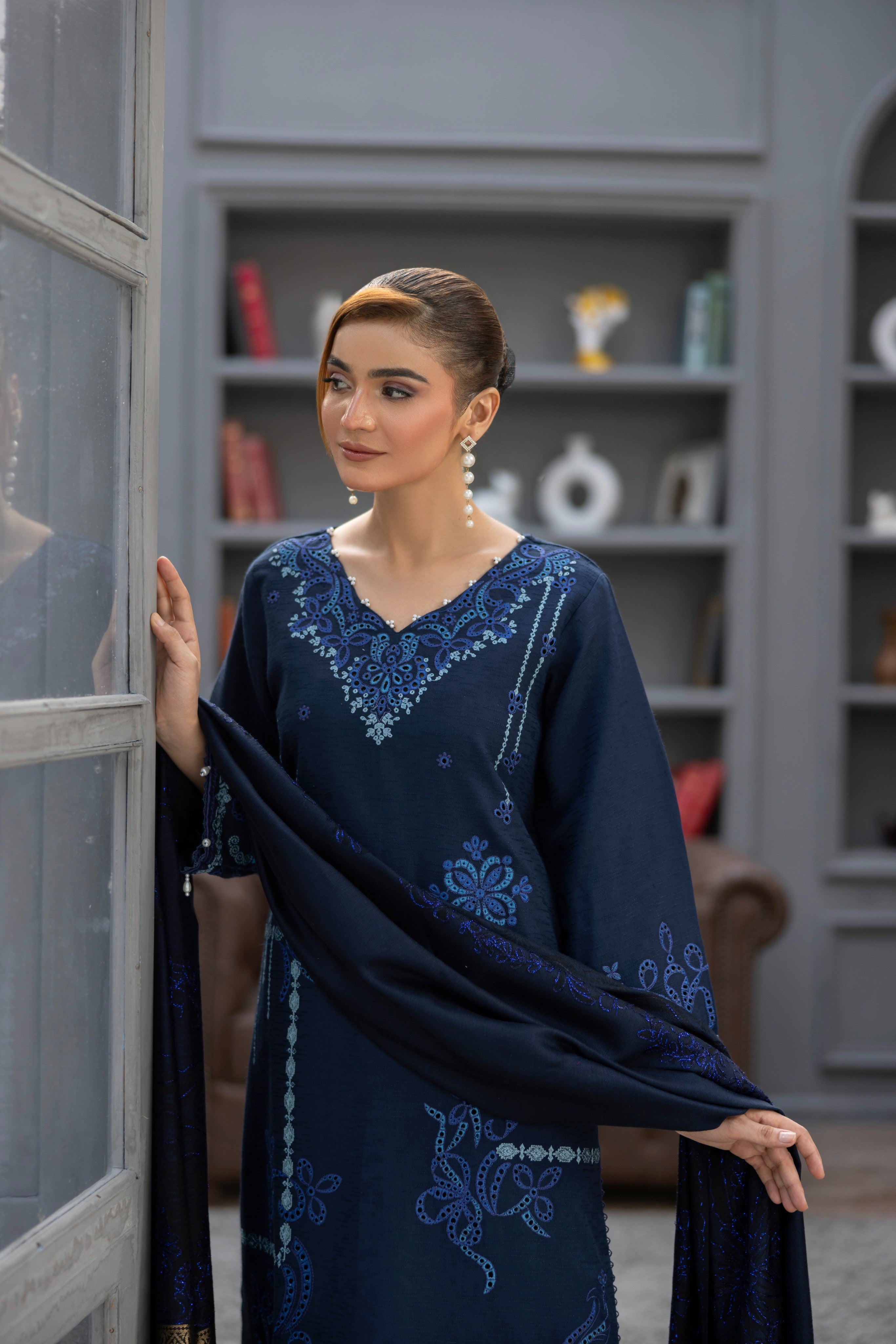 Marina Embroidered Suit PR-470