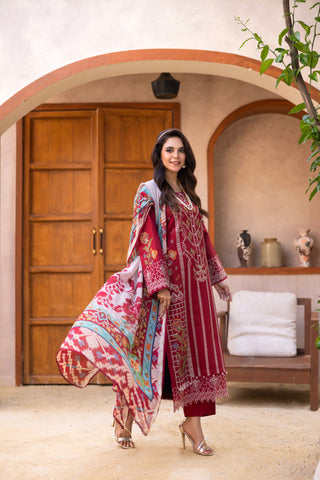 Viscous Embroidered Suit PR-465A