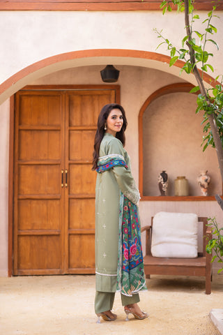 Viscous Embroidered Suit PR-465B