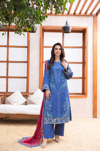 Viscous Embroidered Suit PR-466B