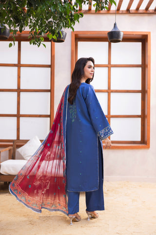 Viscous Embroidered Suit PR-466B