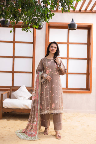 Viscous Embroidered Suit PR-463B