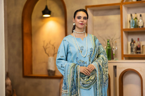 Viscous Embroidered Suit PR-463A