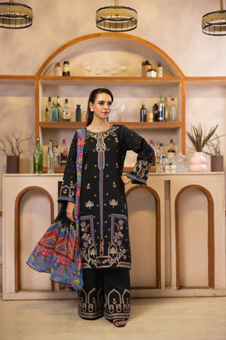 Viscous Embroidered Suit PR-467B