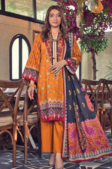 Unstitched Khaddar 3-Piece