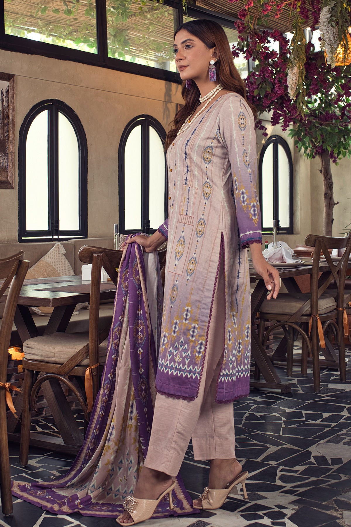 Unstitched Khaddar 3-Piece