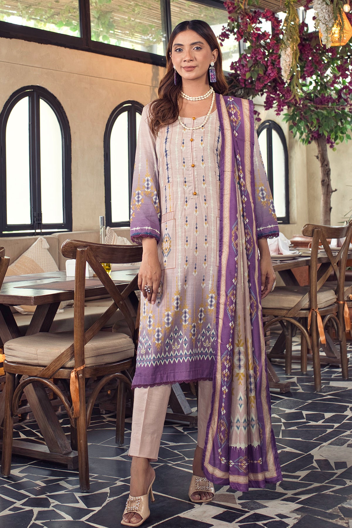 Unstitched Khaddar 3-Piece