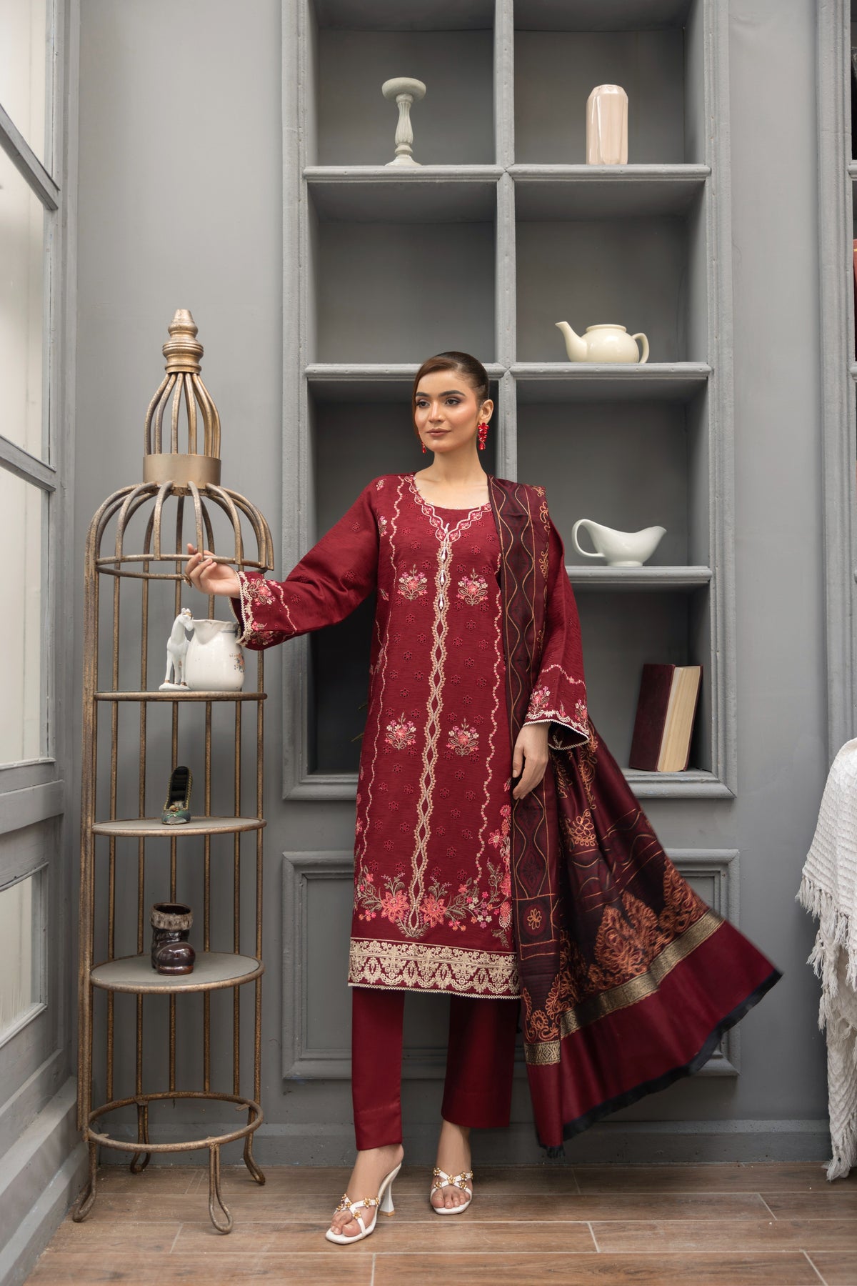 Marina Embroidered Suit PR-471