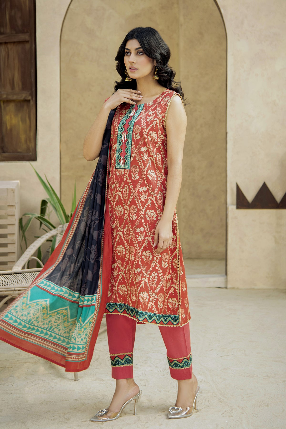 Printed Lawn 3Piece 437-A