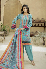 Printed Lawn 3Piece 438-B
