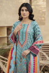 Printed Lawn 3Piece 438-B