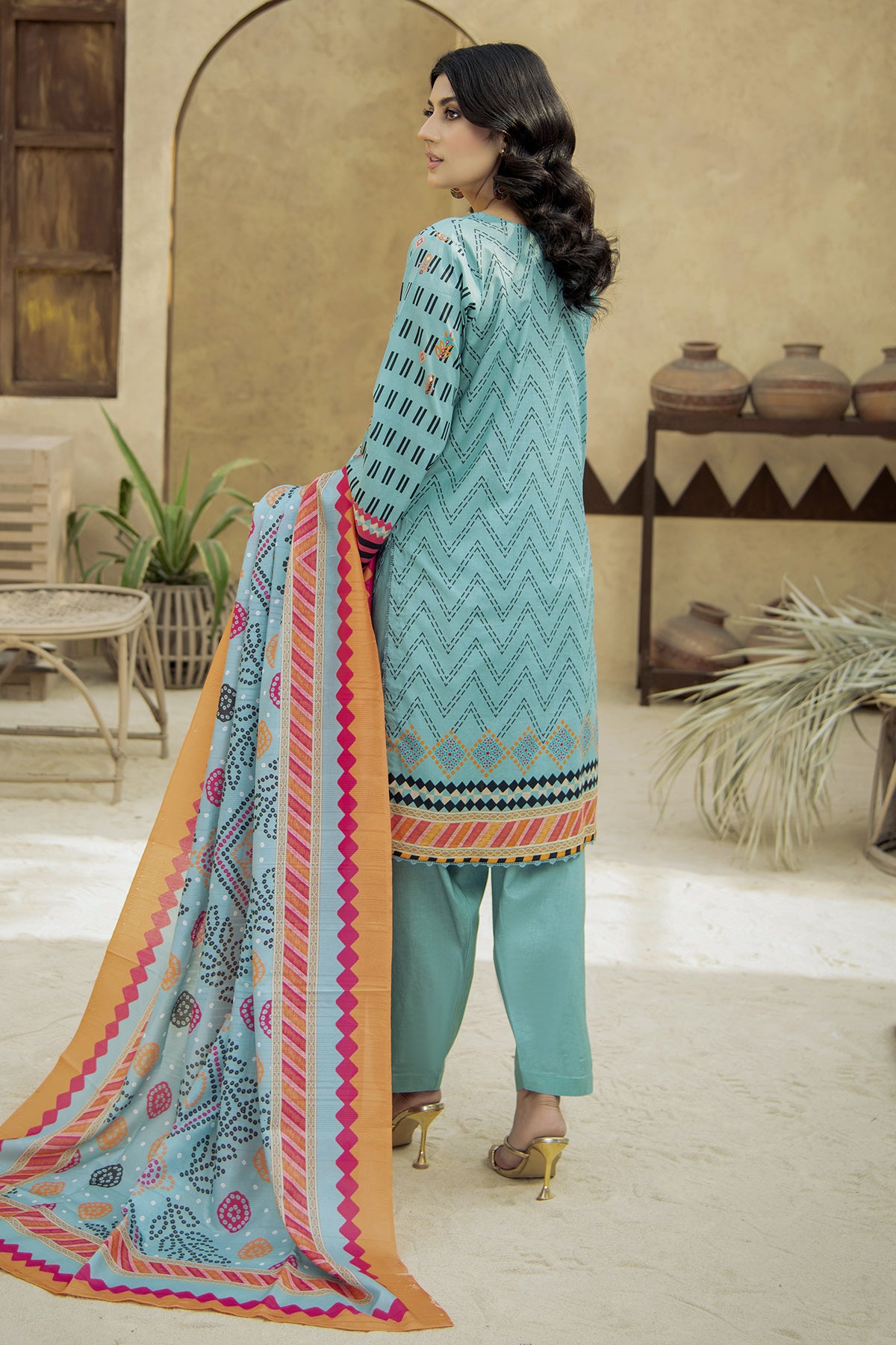 Printed Lawn 3Piece 438-B