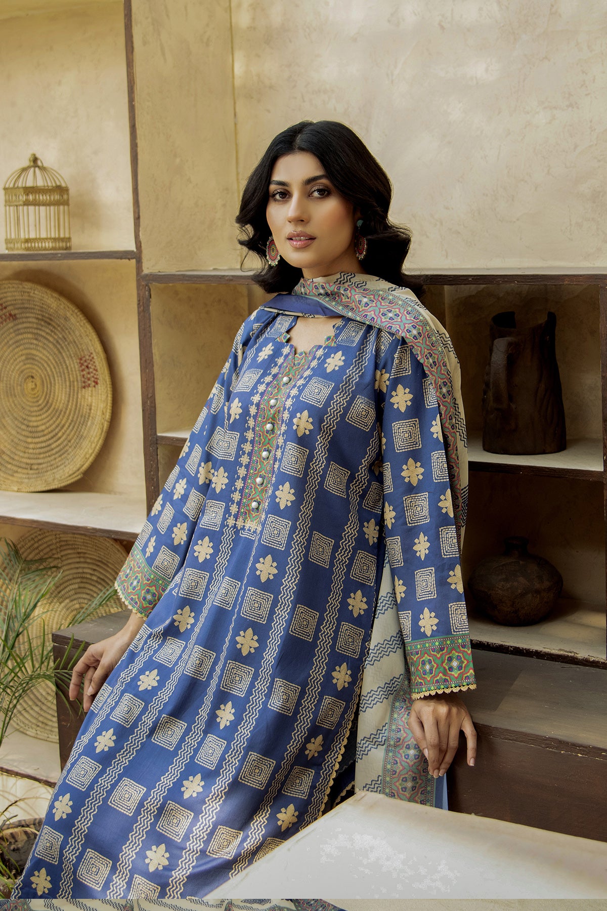 Printed Lawn 3Piece 439-B