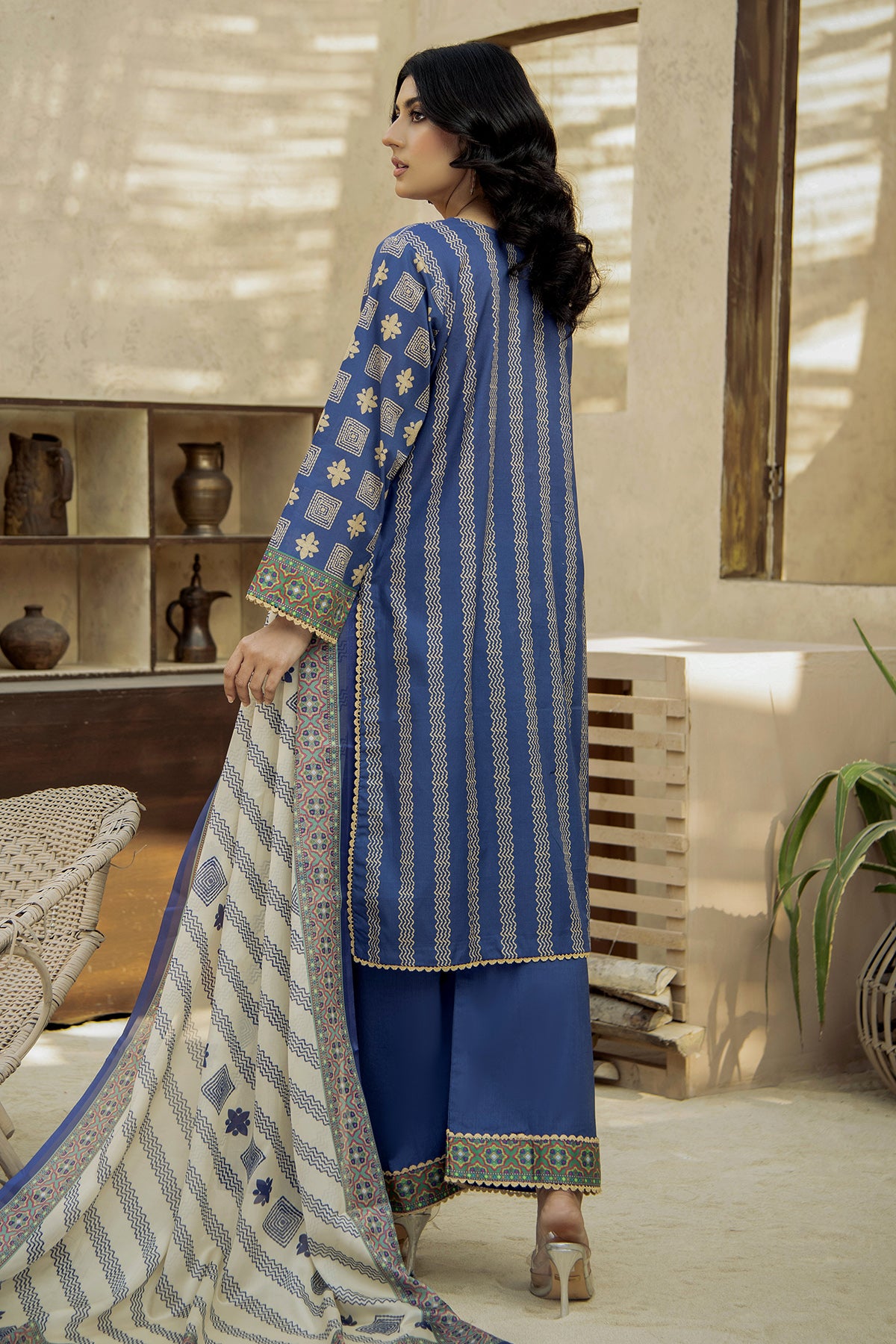 Printed Lawn 3Piece 439-B
