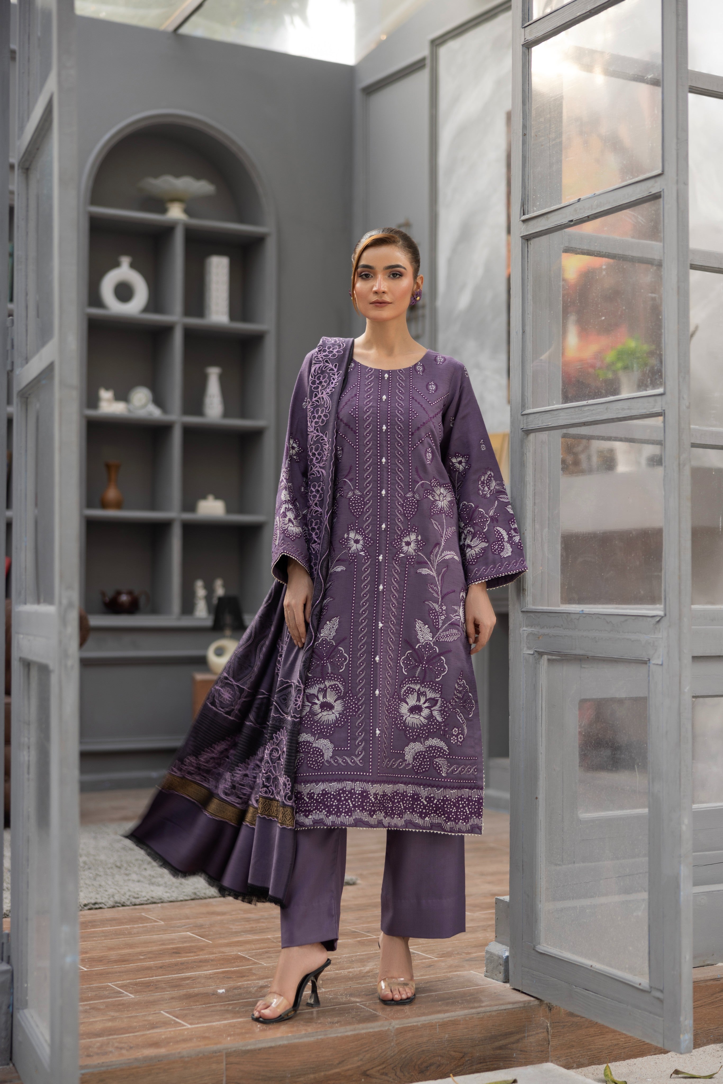 Marina Embroidered Suit PR-469