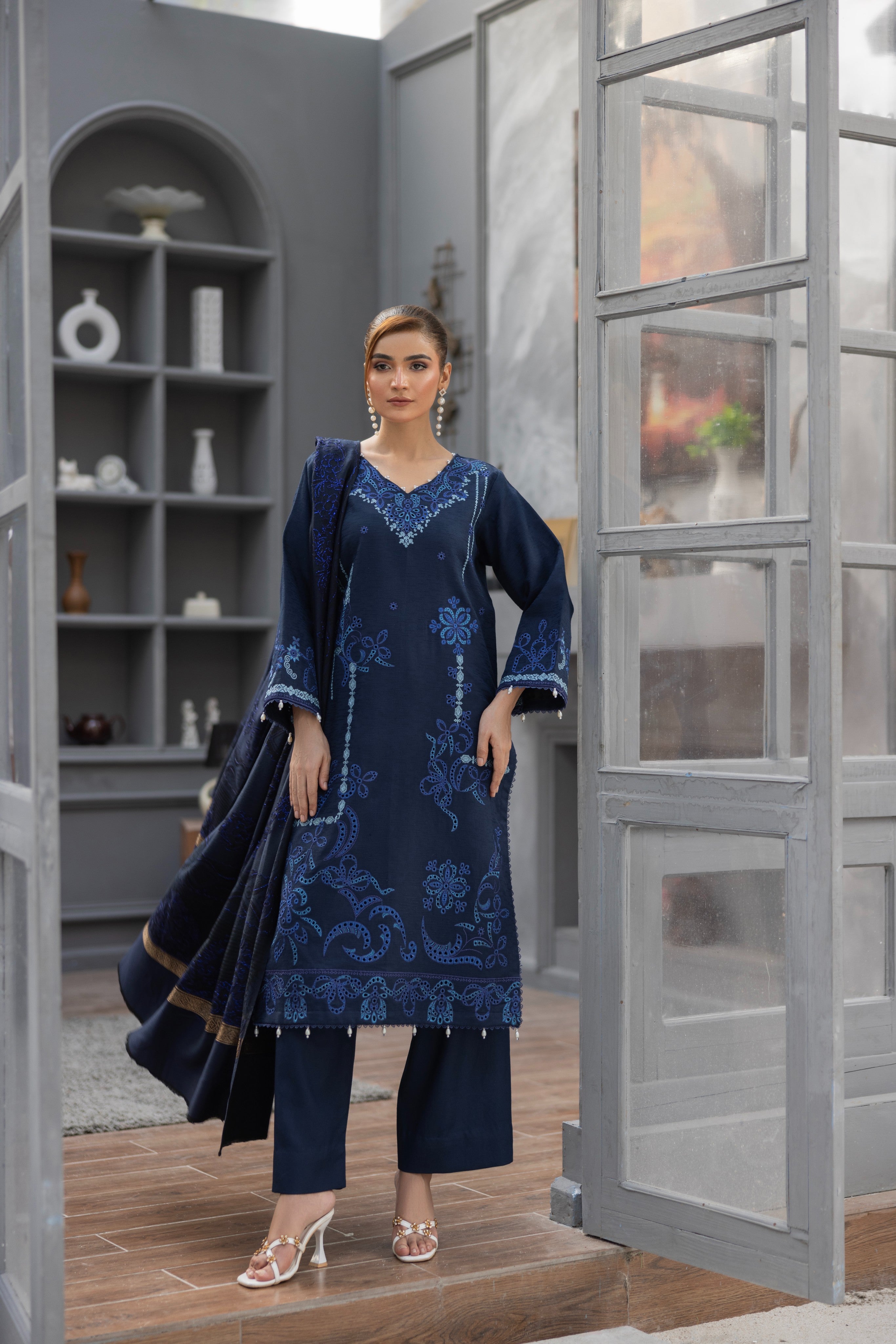 Marina Embroidered Suit PR-470