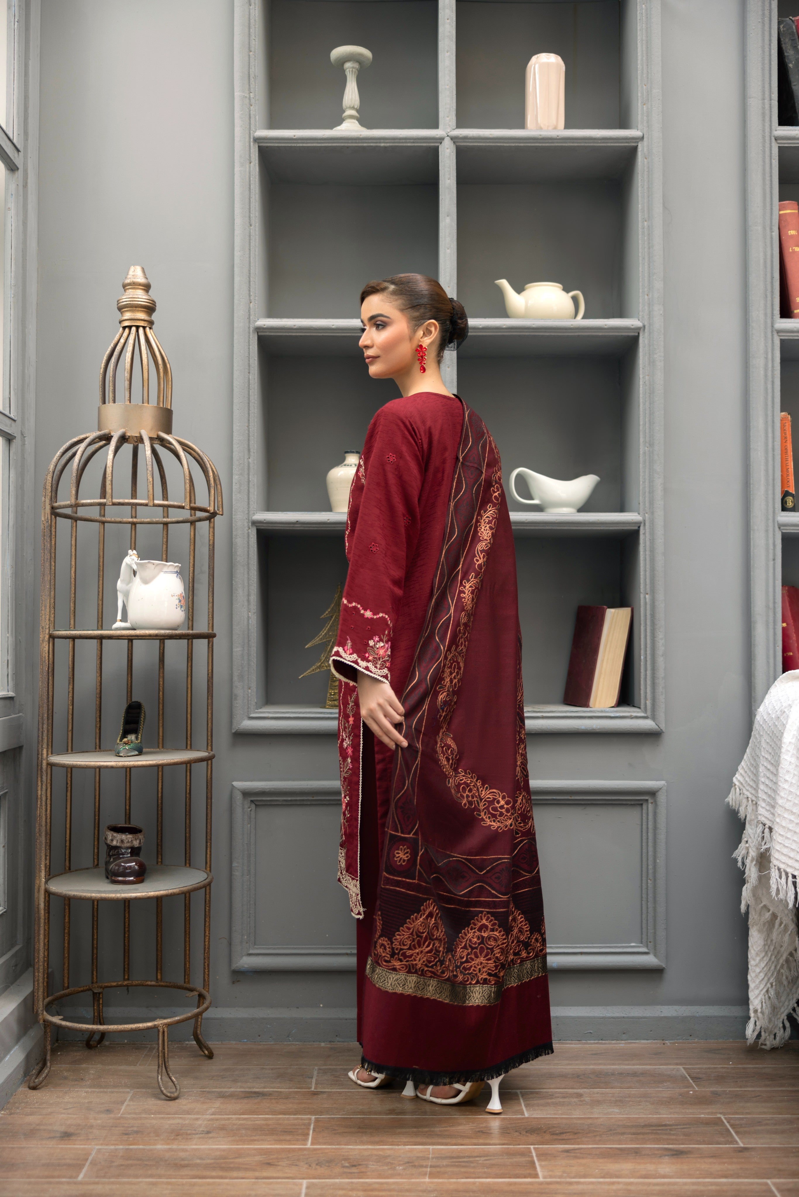 Marina Embroidered Suit PR-471