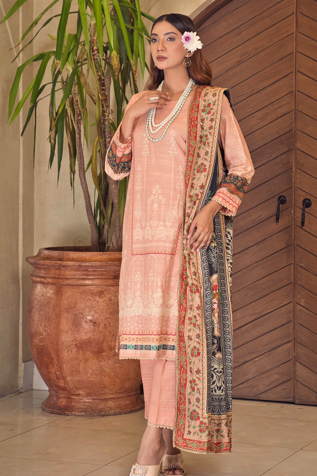 Unstitched Khaddar 3-Piece