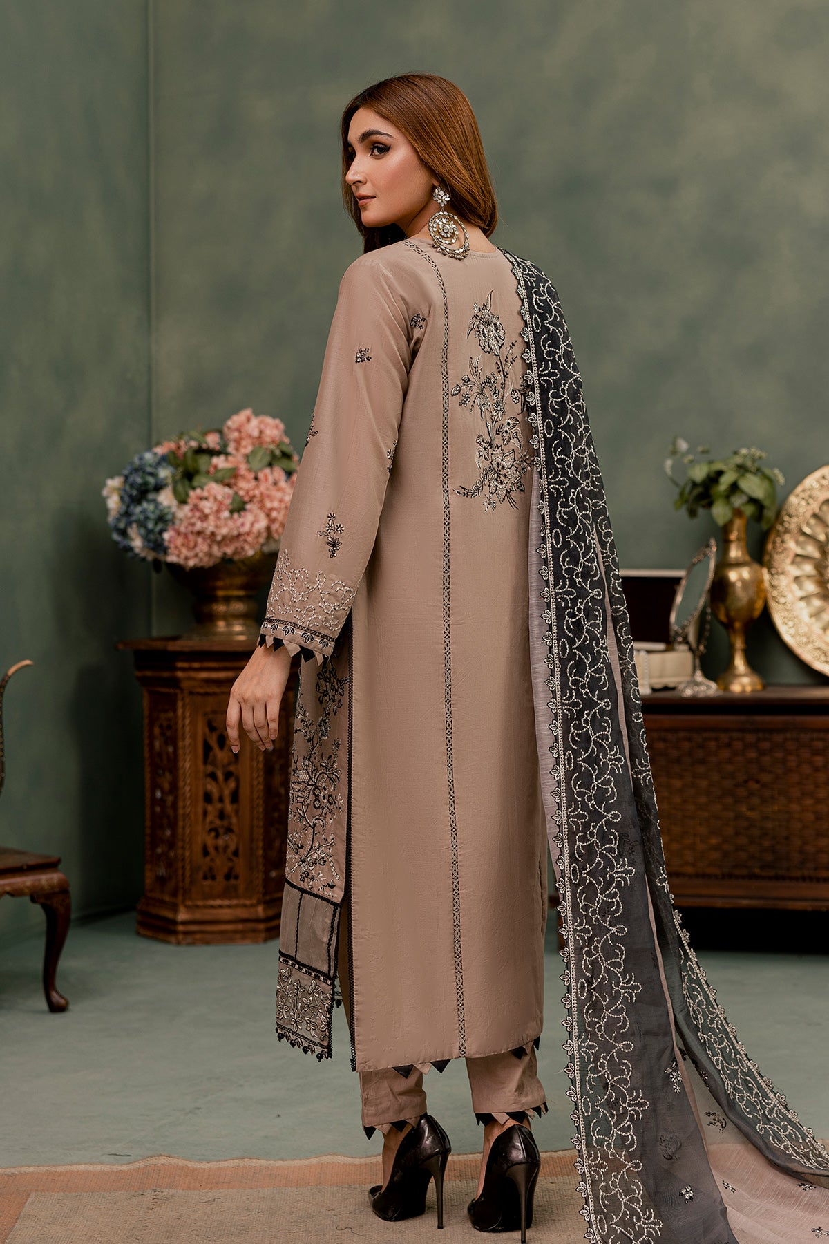 KHAAS Embroidered 3PC PR 358 B