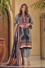 Unstitched Khaddar 3-Piece