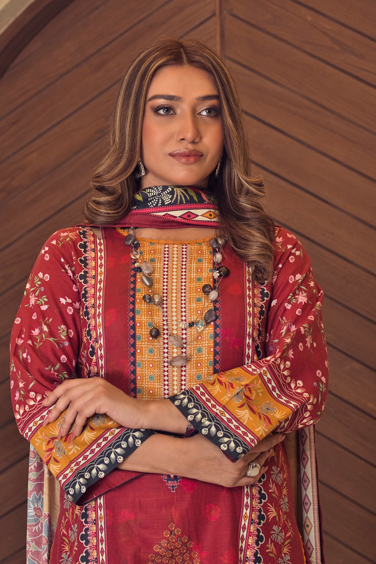 Unstitched Khaddar 3-Piece