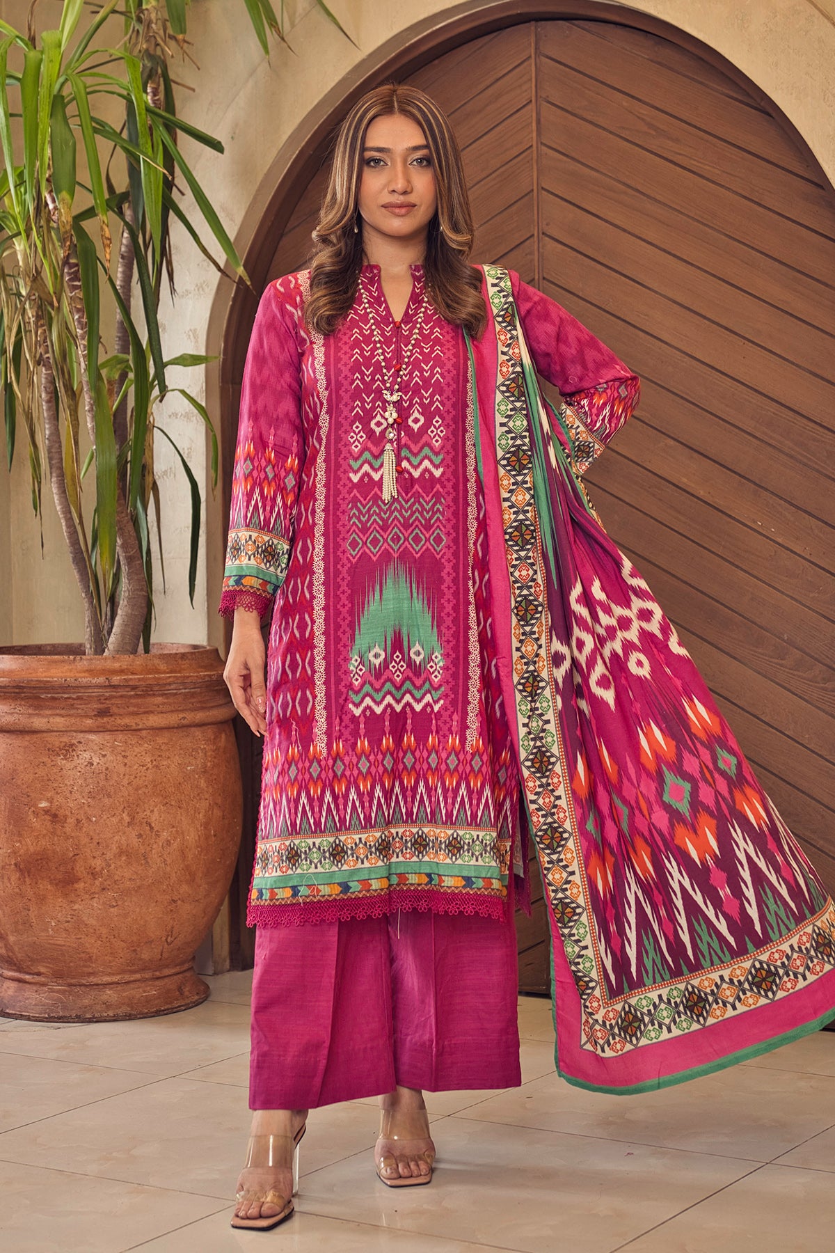 Unstitched Khaddar 3-Piece