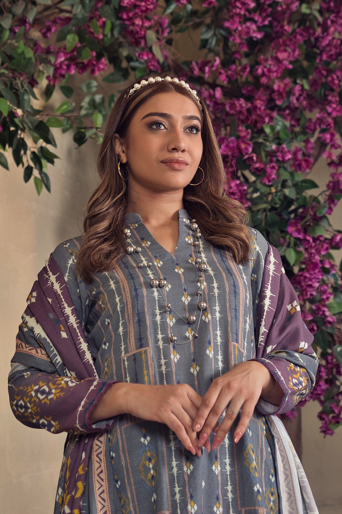 Unstitched Khaddar 3-Piece