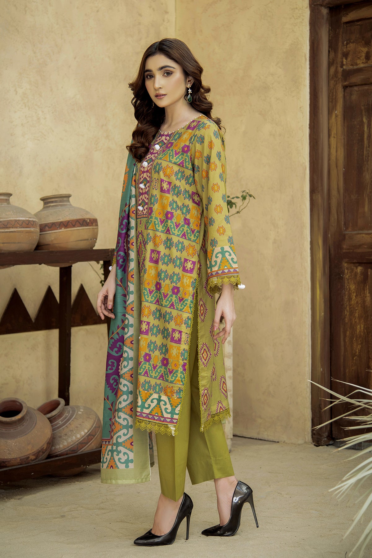 Printed Lawn 3Piece 441-A