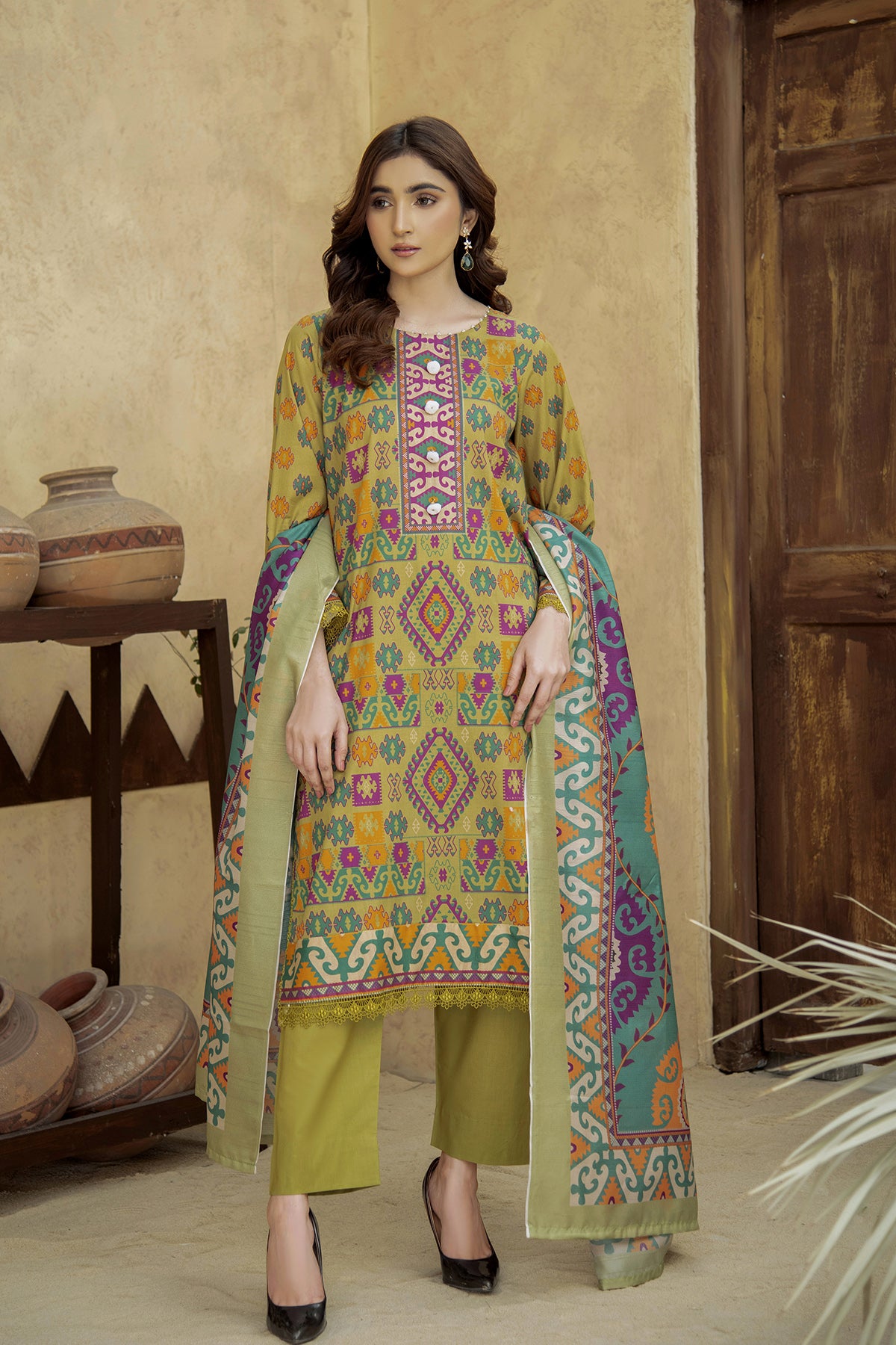 Printed Lawn 3Piece 441-A