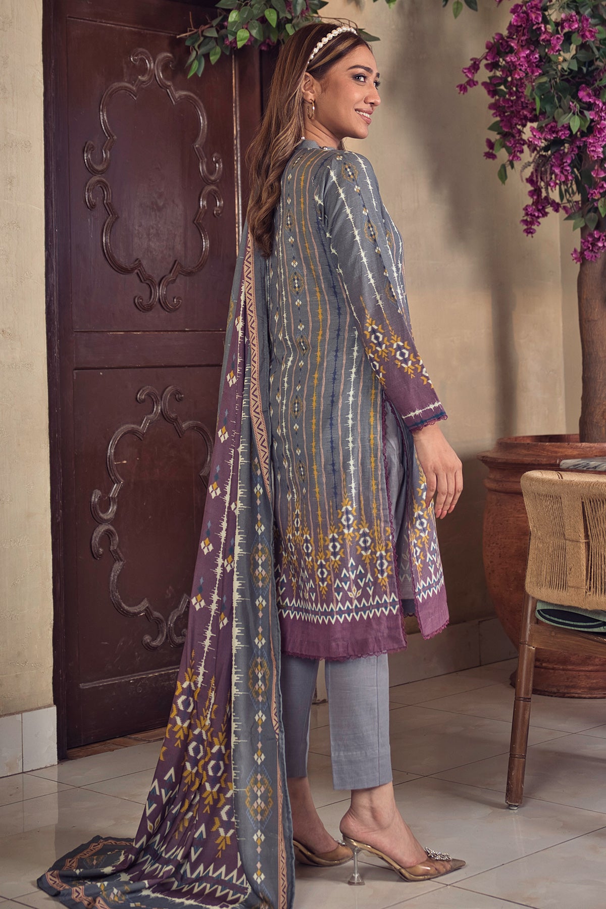 Unstitched Khaddar 3-Piece