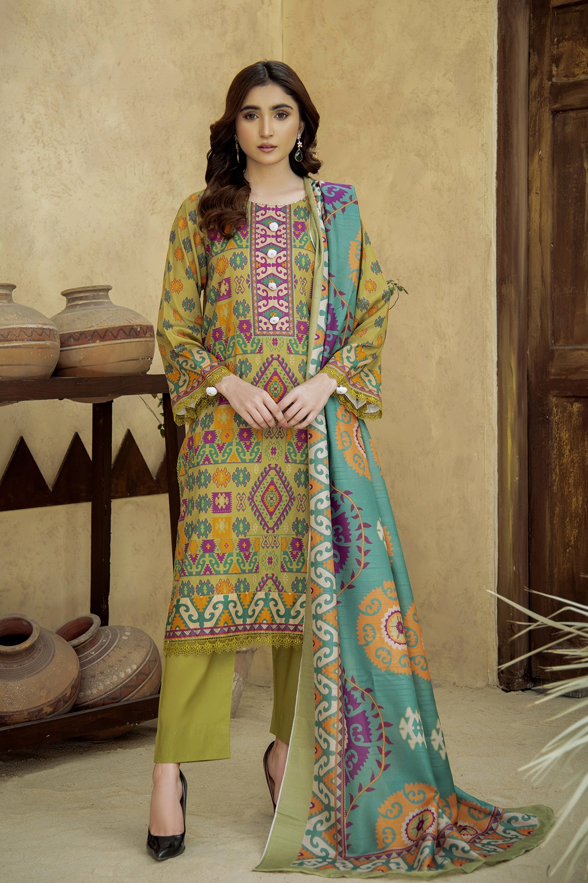 Printed Lawn 3Piece 441-A