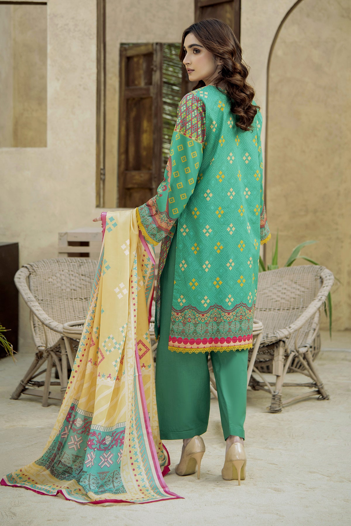 Printed Lawn 3Piece 436-A
