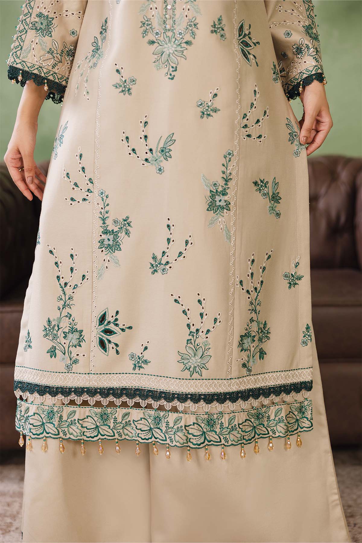 Cotray Embroidered 3Piece 594-A