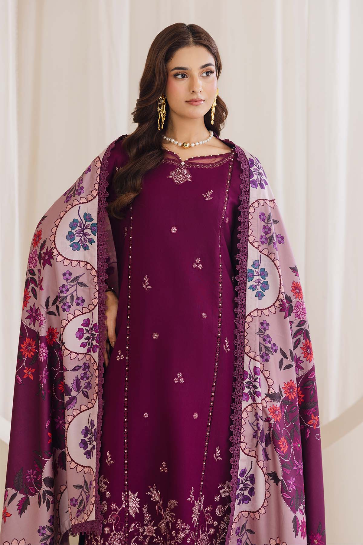 Cotray Embroidered 3Piece 595-B