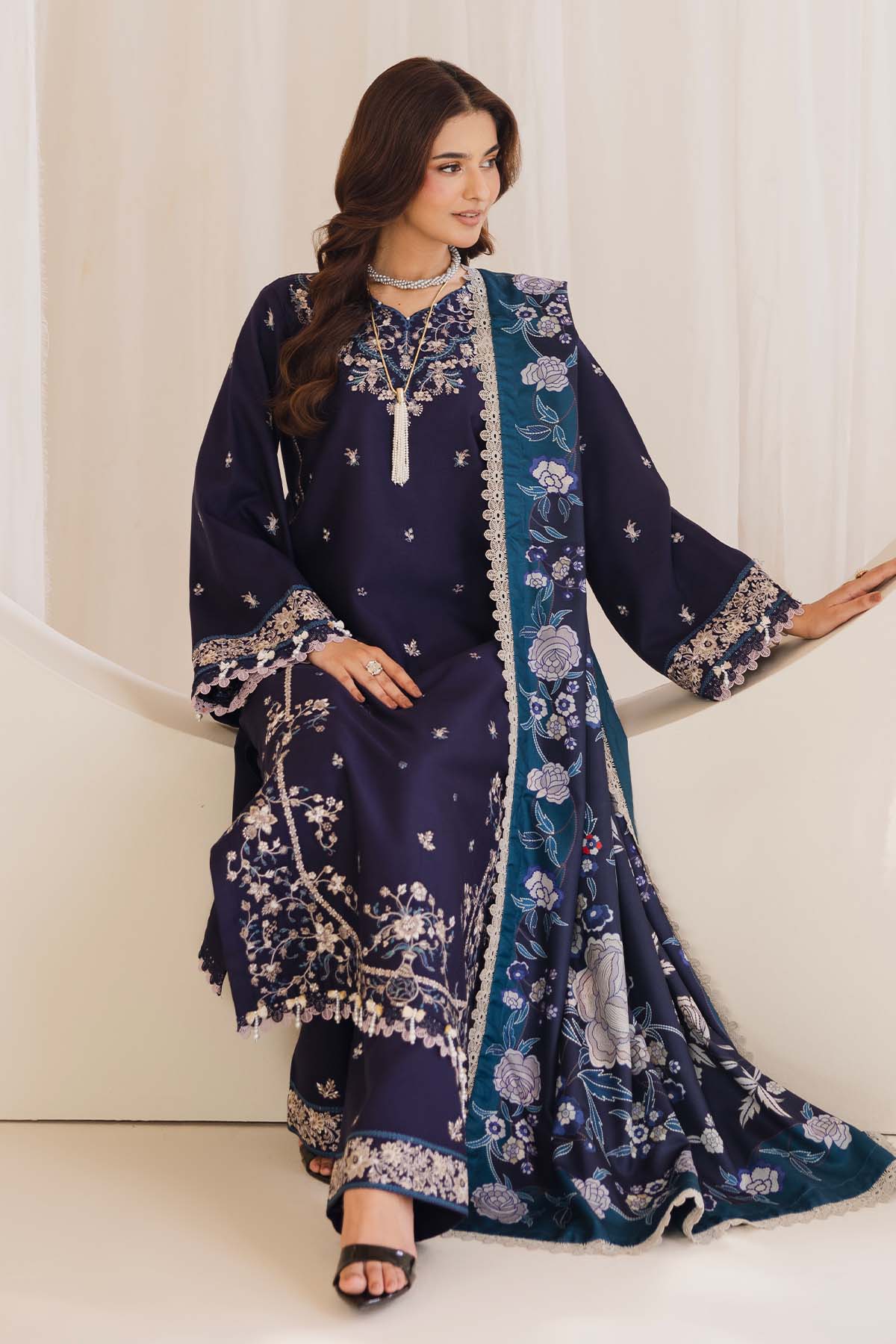 Cotray Embroidered 3Piece 592-A