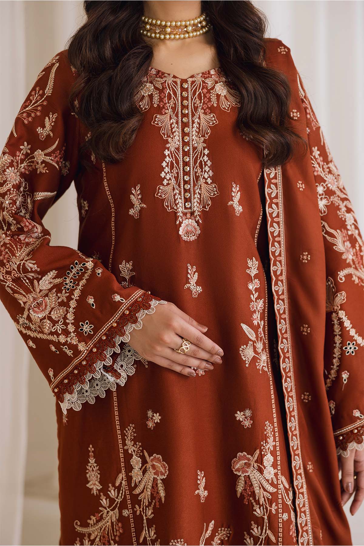 Cotray Embroidered 3Piece 593-A