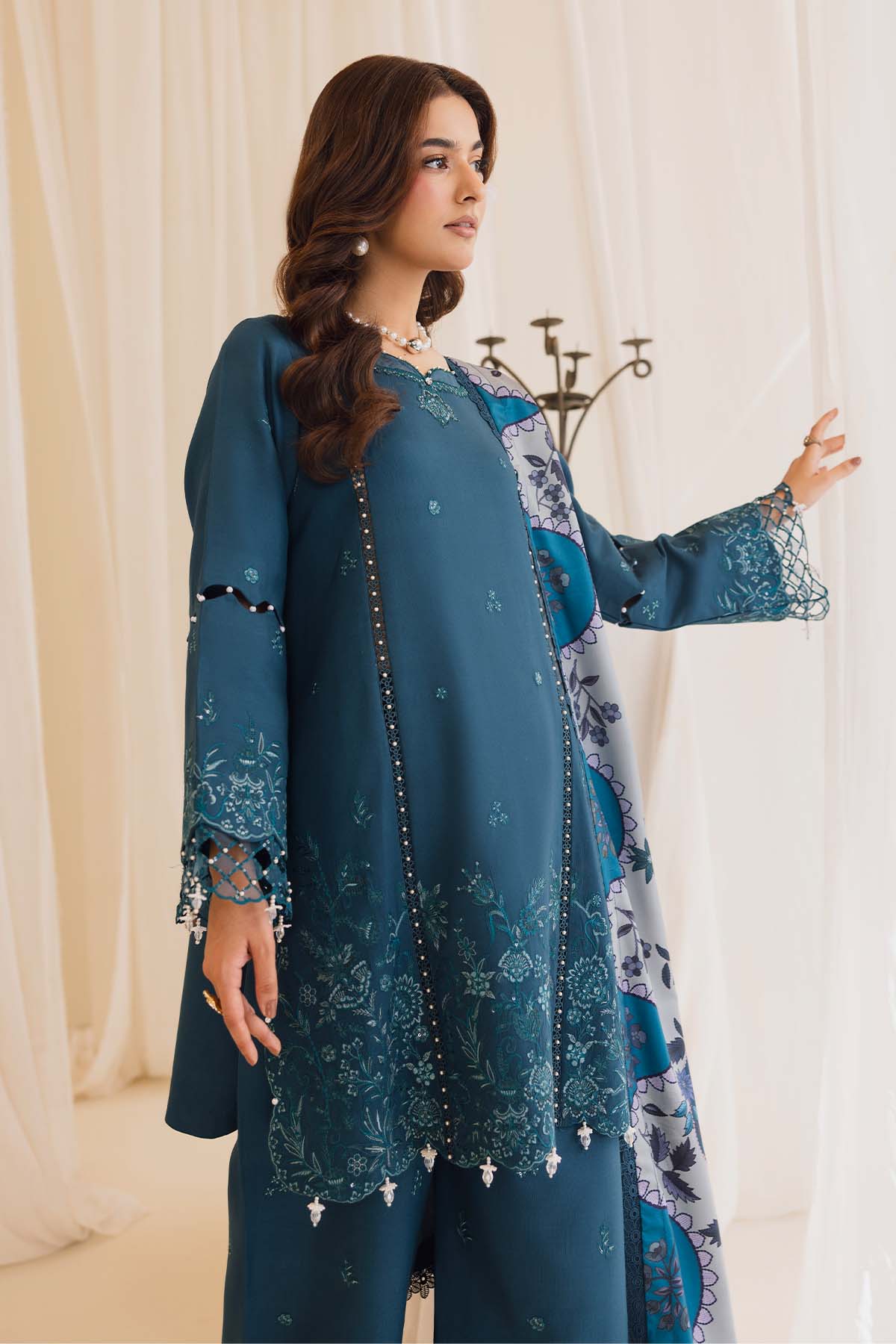 Cotray Embroidered 3Piece 595-A
