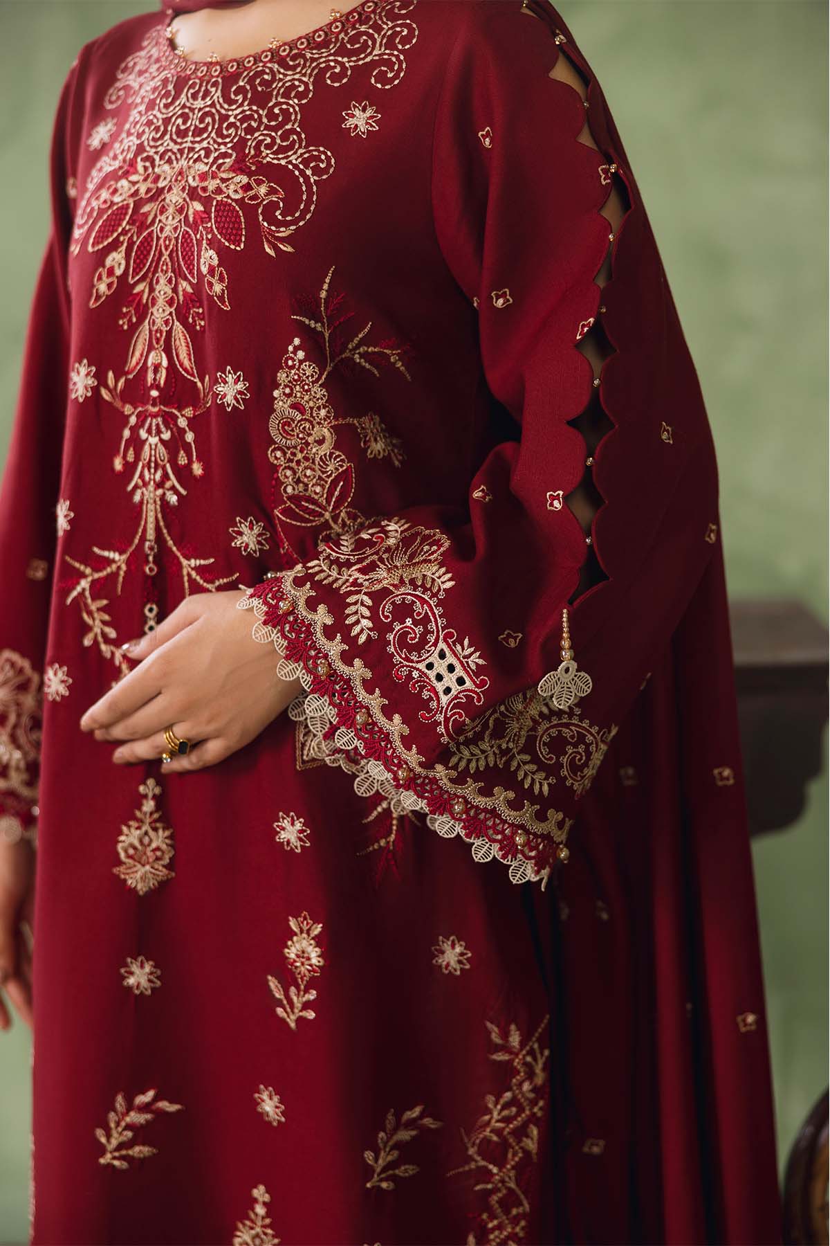 Cotray Embroidered 3Piece 596-A