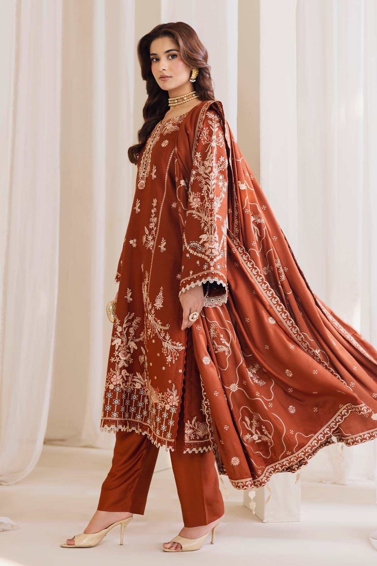 Cotray Embroidered 3Piece 593-A
