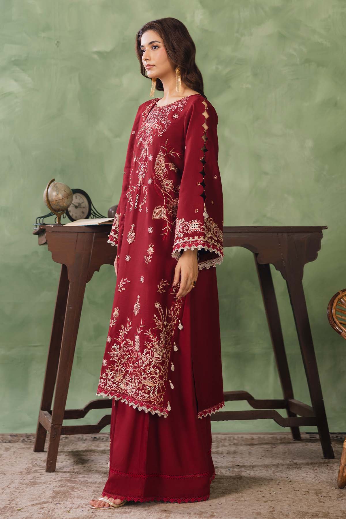 Cotray Embroidered 3Piece 596-A