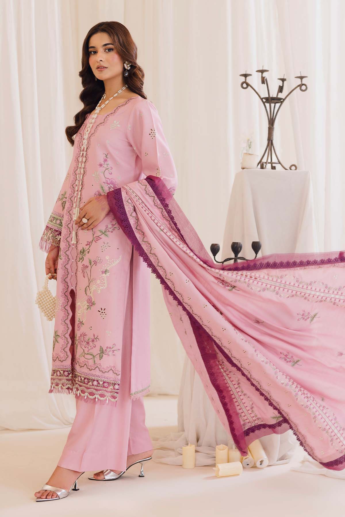 Cotray Embroidered 3Piece 598-B