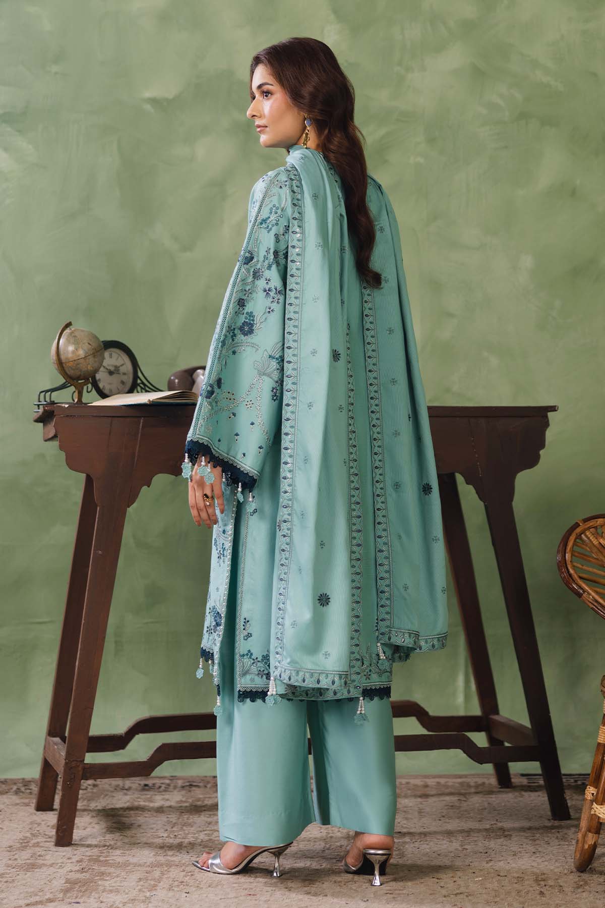 Cotray Embroidered 3Piece 593-B