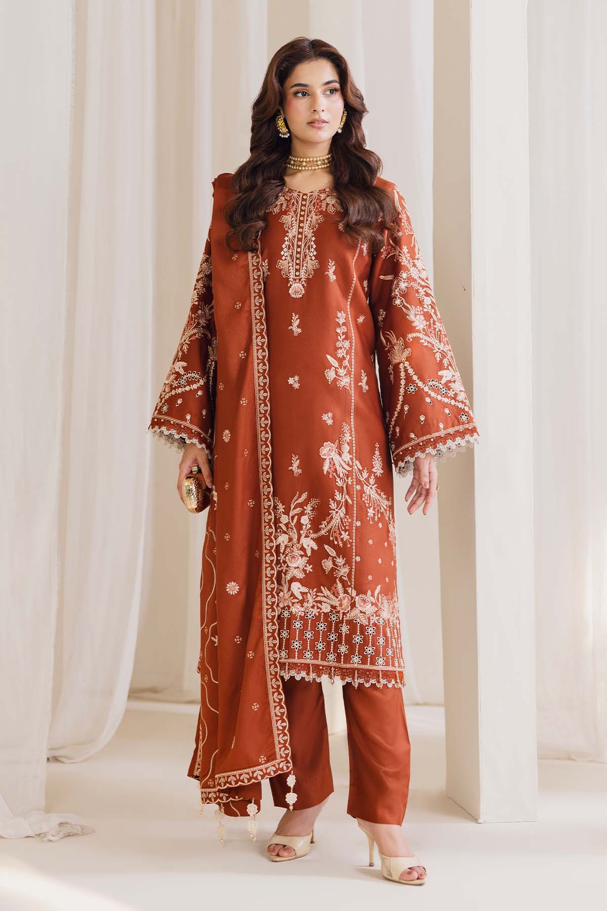 Cotray Embroidered 3Piece 593-A